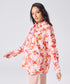 Oversized Orange Printed Shirt